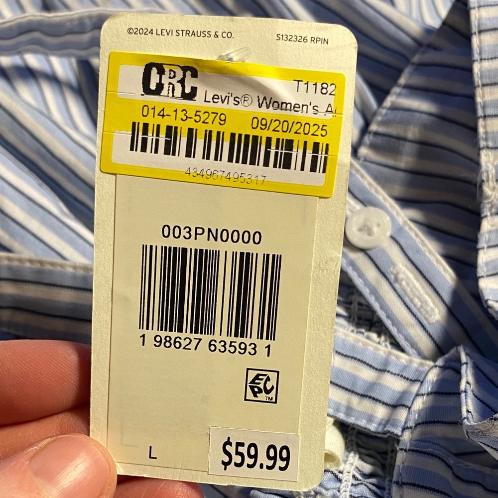 Levi's® Rachel Stripe Chambray Dress - Picture 2 of 7